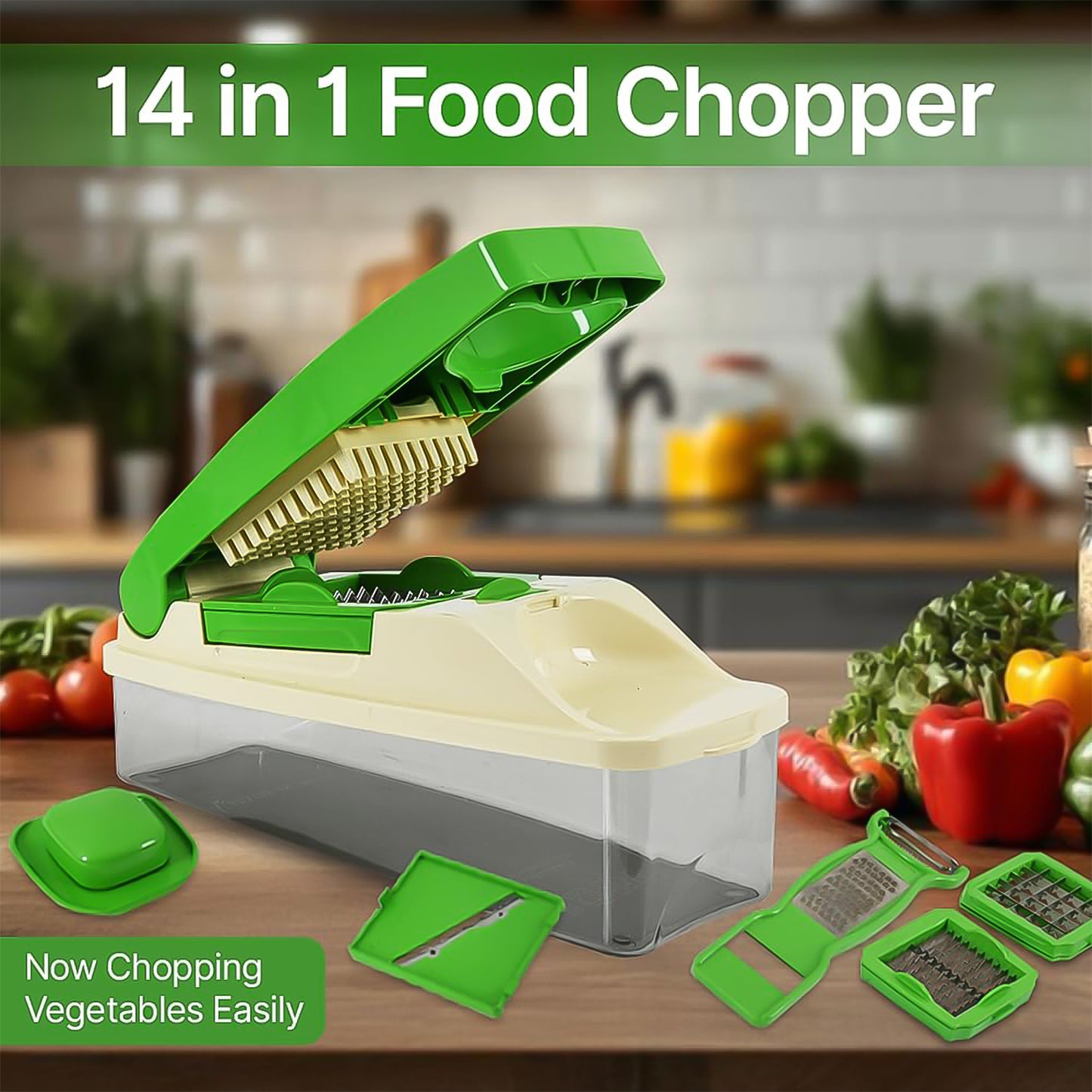 Supermom 14-in-1 Nicer Dicer Multipurpose Vegetable Fruit Chopper