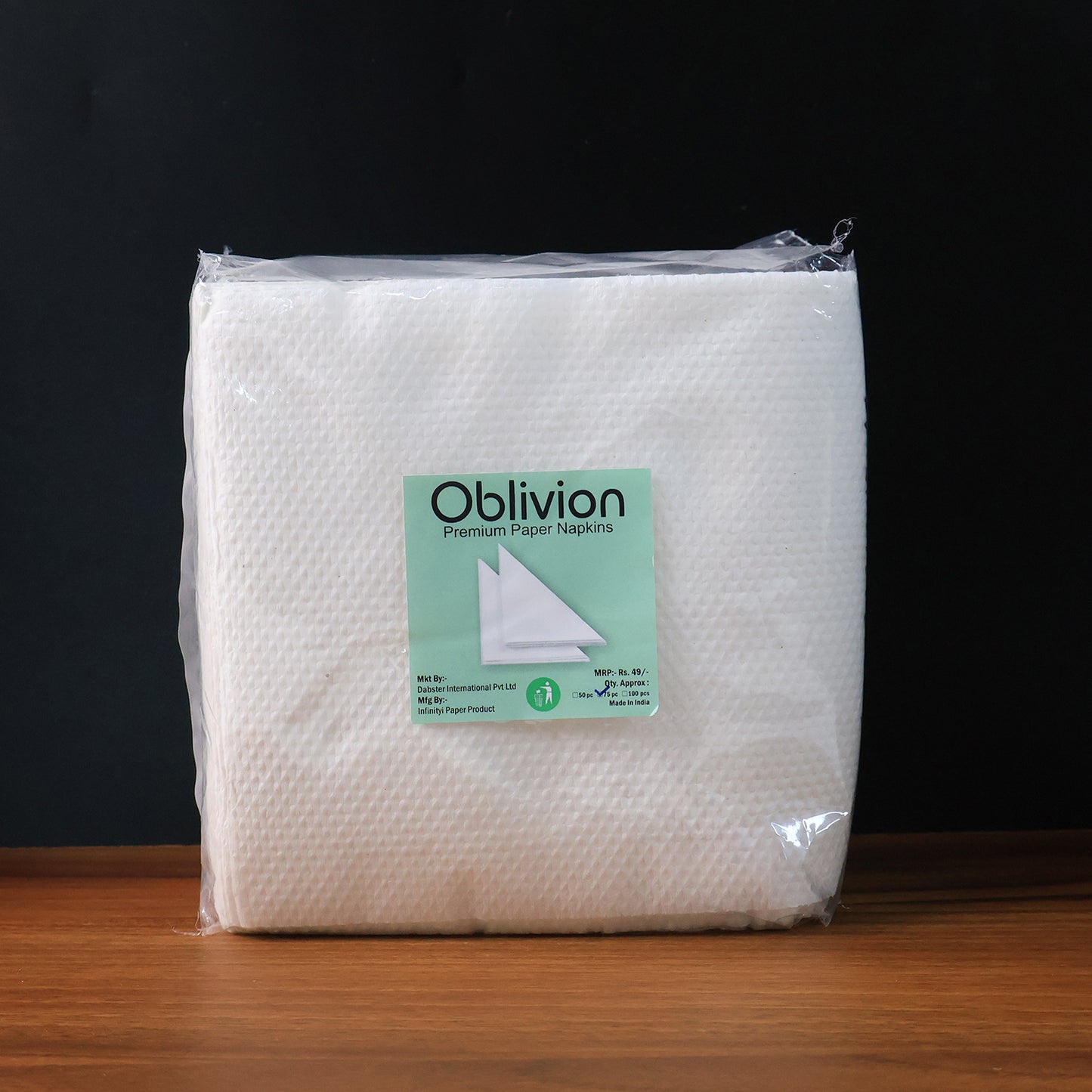 Soft Absorbent Disposable Tissue Napkins Paper (75 Pc)