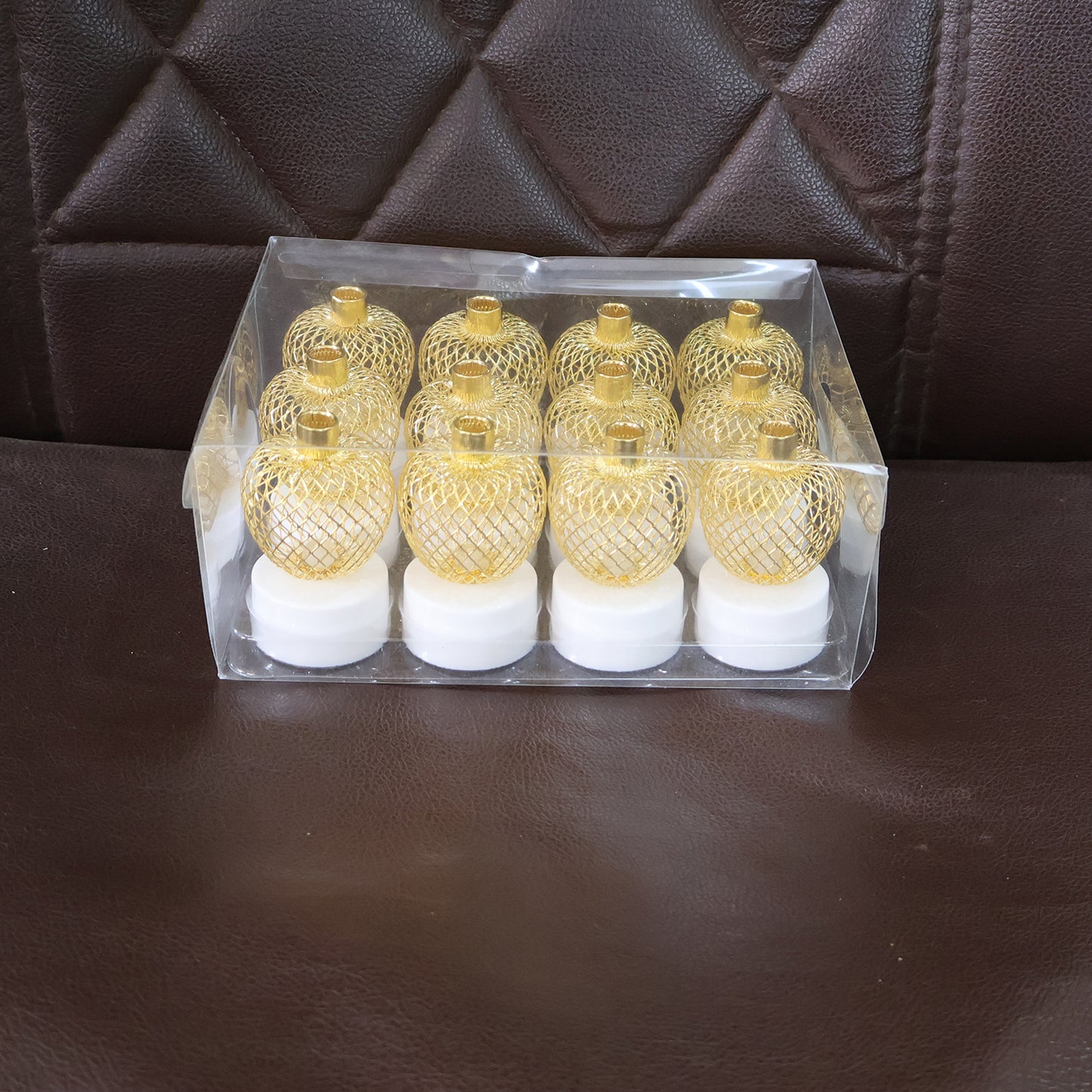 Decorative Apple Shape Led Tealight Candles (12 Pc)