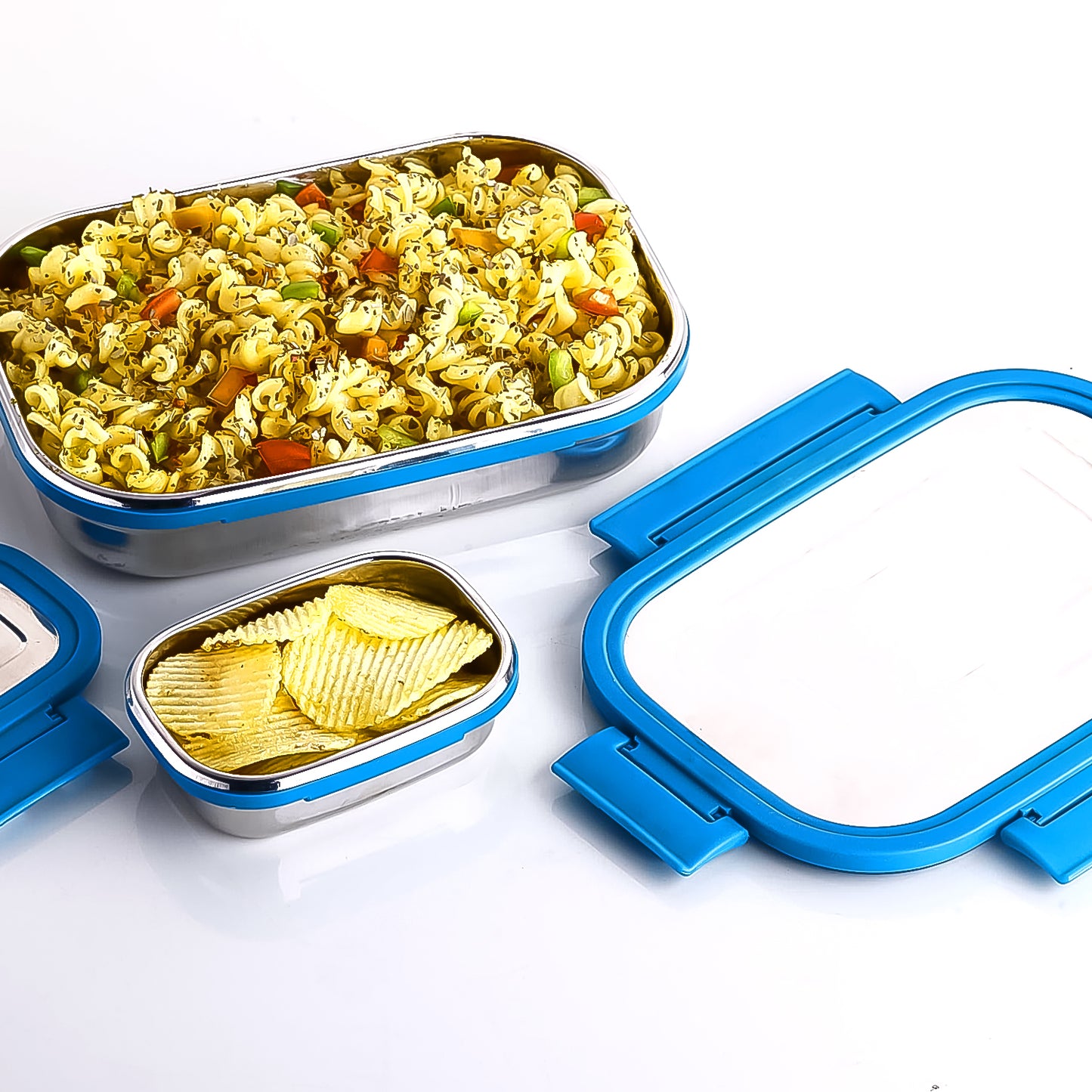 Apex Jerry Lunch Box Premium Stainless Steel Food Container (2 Pc 700+200 Ml Approx)
