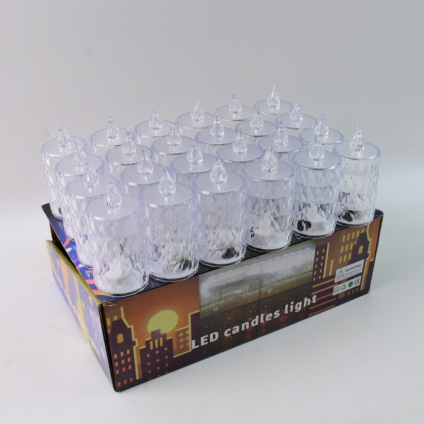 Flameless And Smokeless Decorative Candles Led Tea Light Diwali (24 Pcs Set)