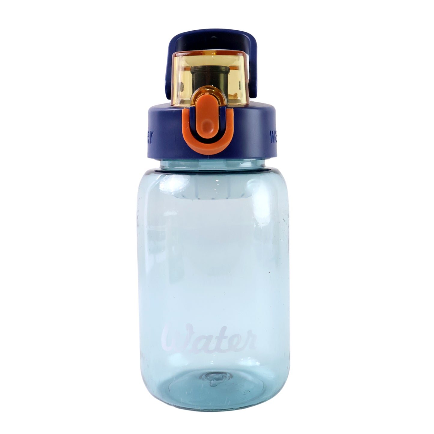 Blue Plastic Leak-proof Flip Cap Safty Lock Water Bottle (600ml Approx 1 Pc)