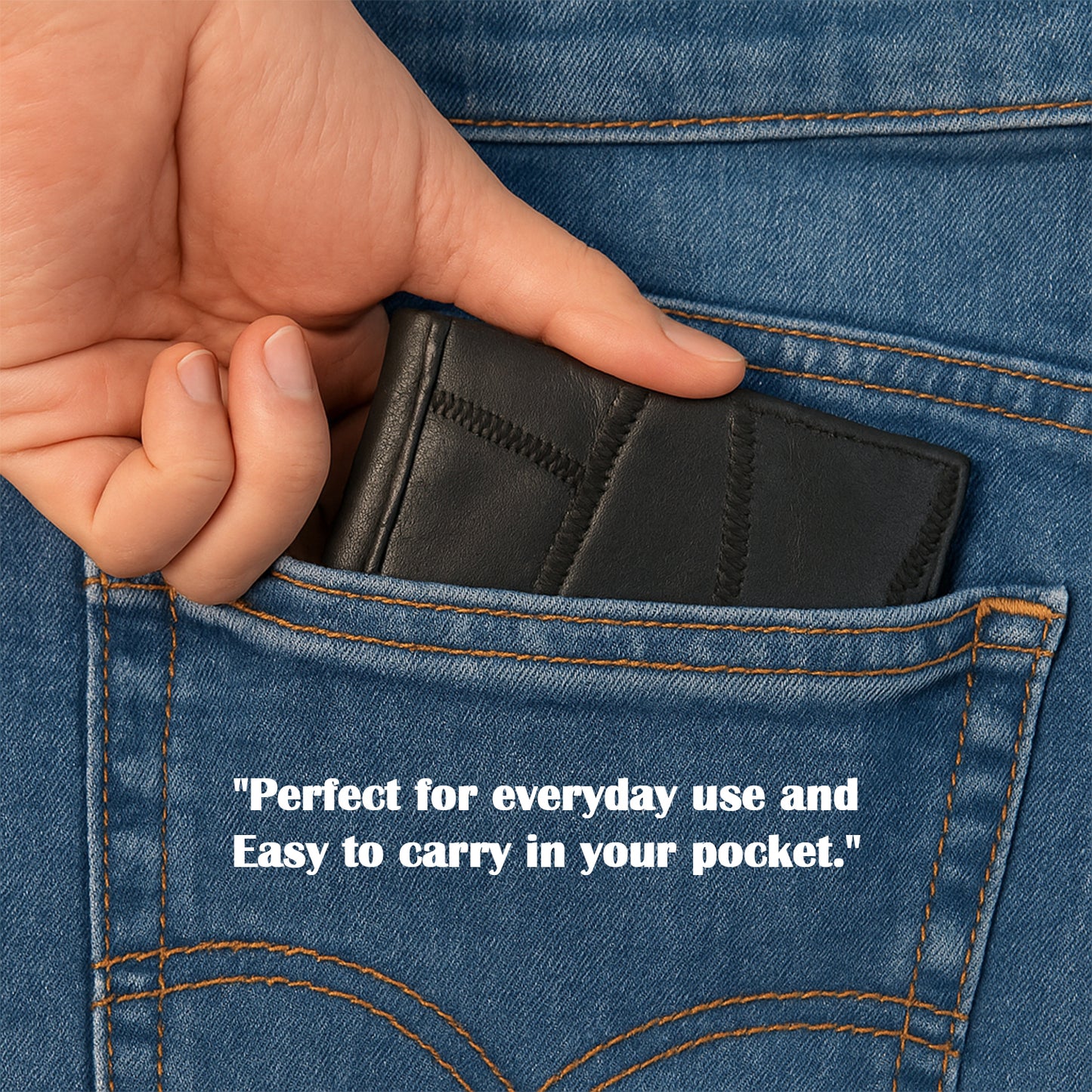 Premium Genuine Bi-fold Wallet (1 Pc)