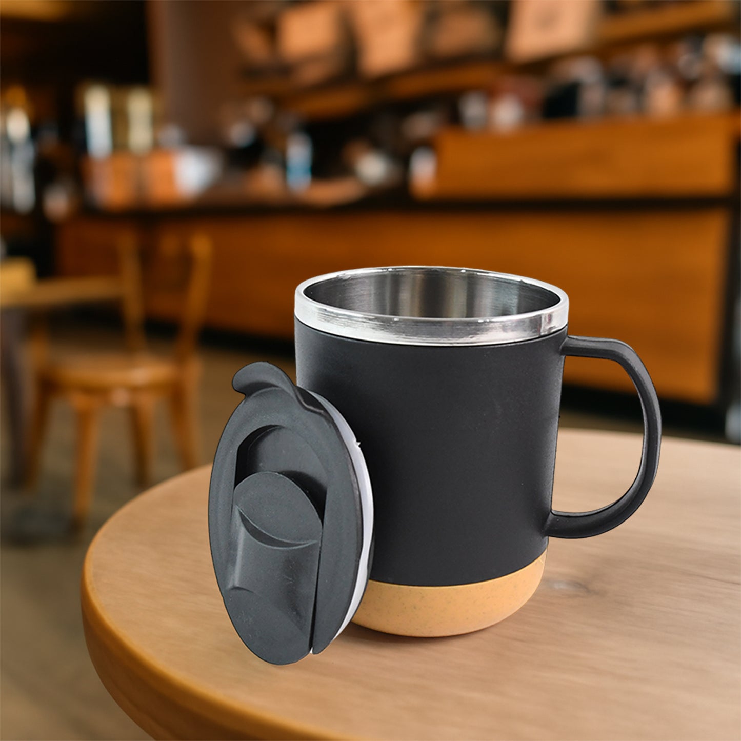 Insulated Coffee Mug With Spill-proof Lid (Approx 450ml 1 Pc)