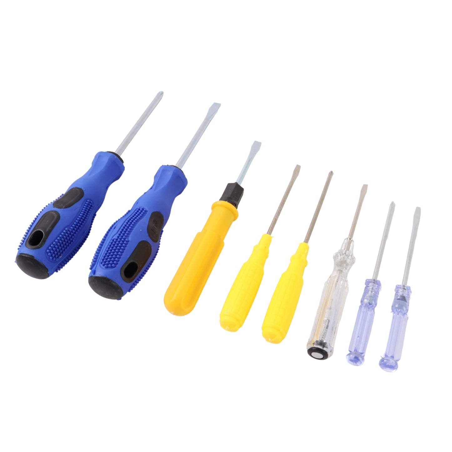 8 In 1 Hand Tool Kit Steel And Plastic Hammer Screwdriver Tape