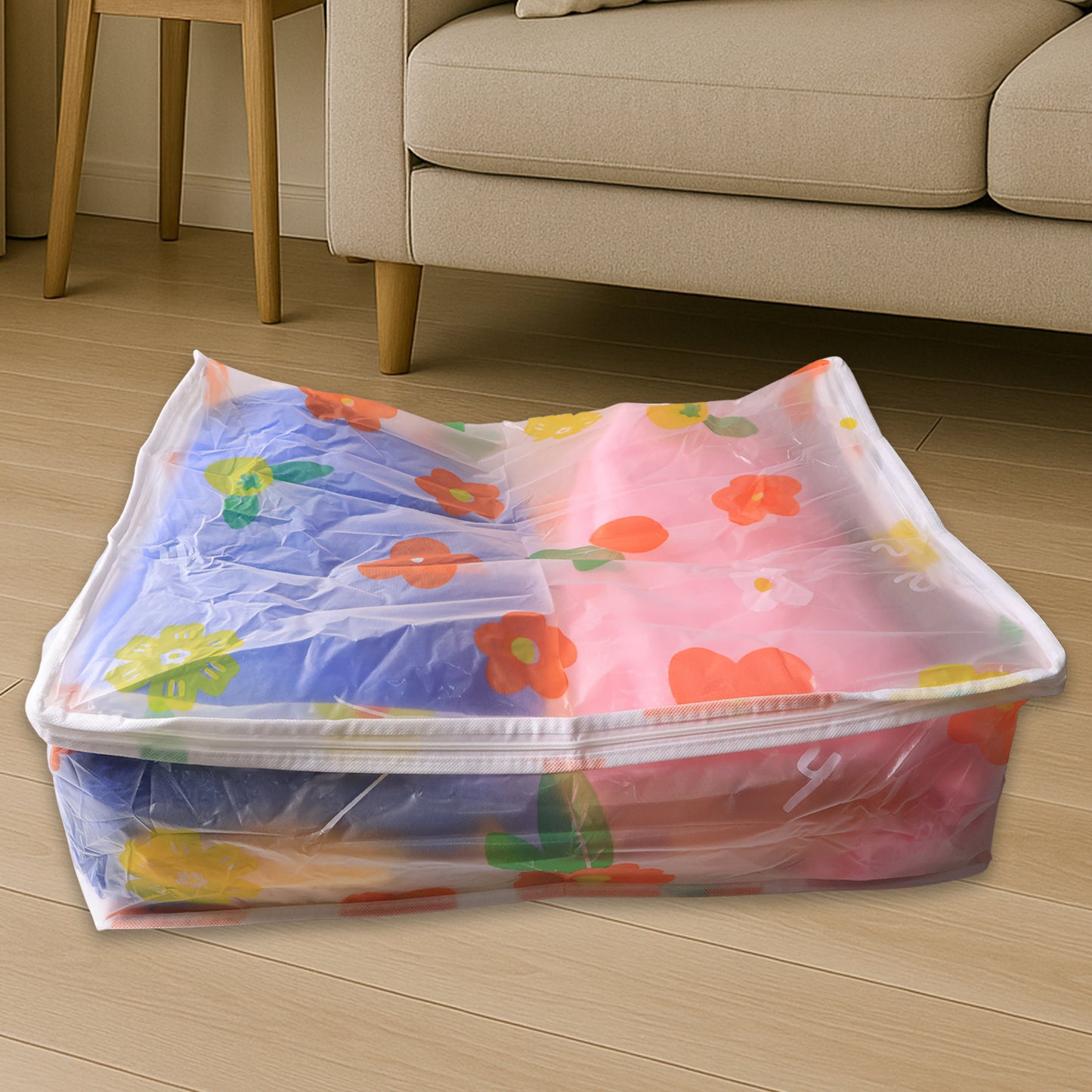 Large Blanket Storage Bag With Zipper 40x83 Cm