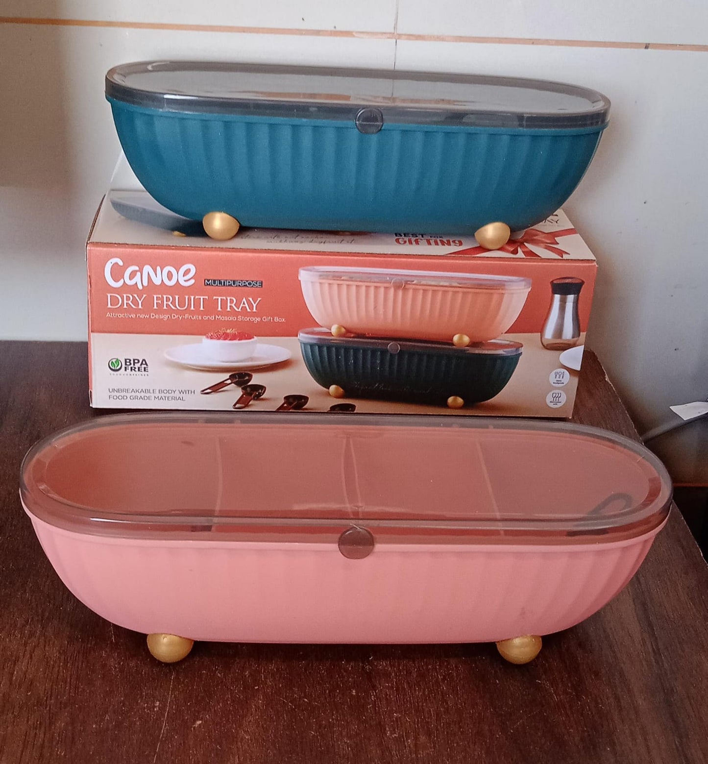 8255spice Bottle Spice Jar Durable Spice Seasoning Box Jar Food Grade Spoon Seasoning Case For Kitchen Dry Fruit Tray (1 Pc)