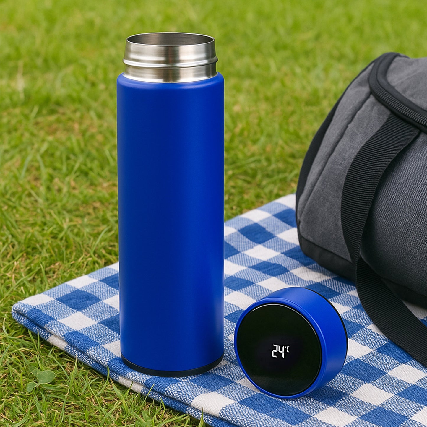 Blue Vacuum Insulated Water Bottle (1 Pc 500ml)