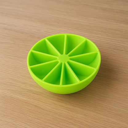 Lemon Shape Flexible Silicone Ice Cube Tray  8-slot Round Ice Mold (1 Pc)