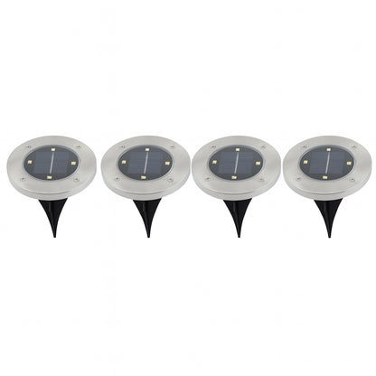 Solar Powered Led Garden Lights (4 Pc)