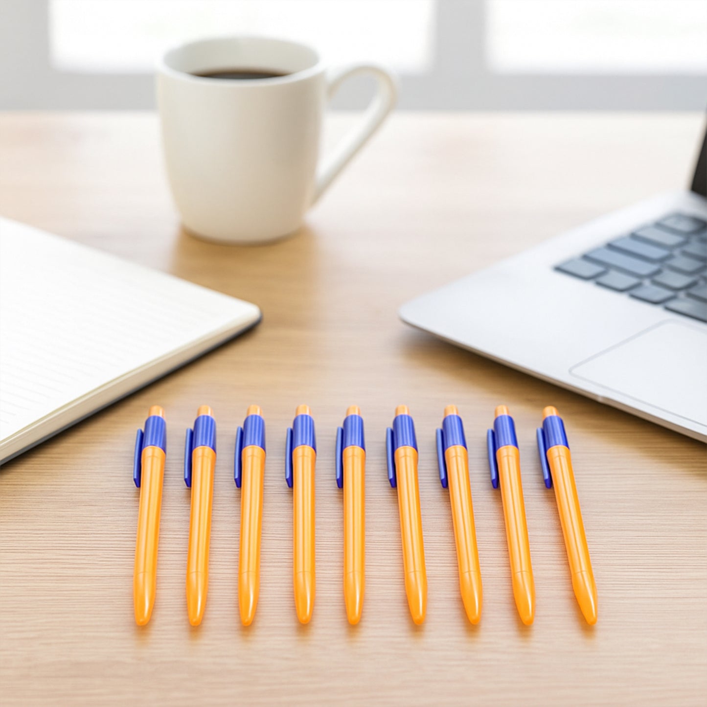 Retractable Ball Pen  Smooth Writing Click Pen With Blue Ink - (60 Pc  Set)