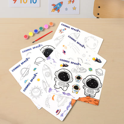 Cosmic Space Theme Kids Painting And Coloring Kit
