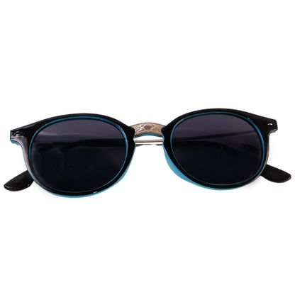 Sky Blue Uv Protected Round Sunglasses Classic Sunglasses For Men  Women Lightweight