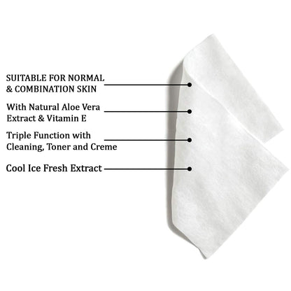 Refreshing Wet Wipes For Face  Facial Cleansing  Refreshing  Skin Hydration Soothing For Skin  Ph Balance  Alcohol Free  Nourishing With Fruit Extract  25 Wipes