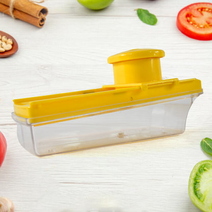 Big Multipurpose Vegetable And Fruit Slicer (Yellow  1 Pc)