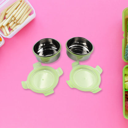 Airtight  Leak Proof Stainless Steel Container Multi Compartment Lunch Box Carry To All Type Lunch In Lunch Box  Premium Quality Lunch Box Ideal For Office  School Kids  Travelling Ideal (3 Different Lunch Box)