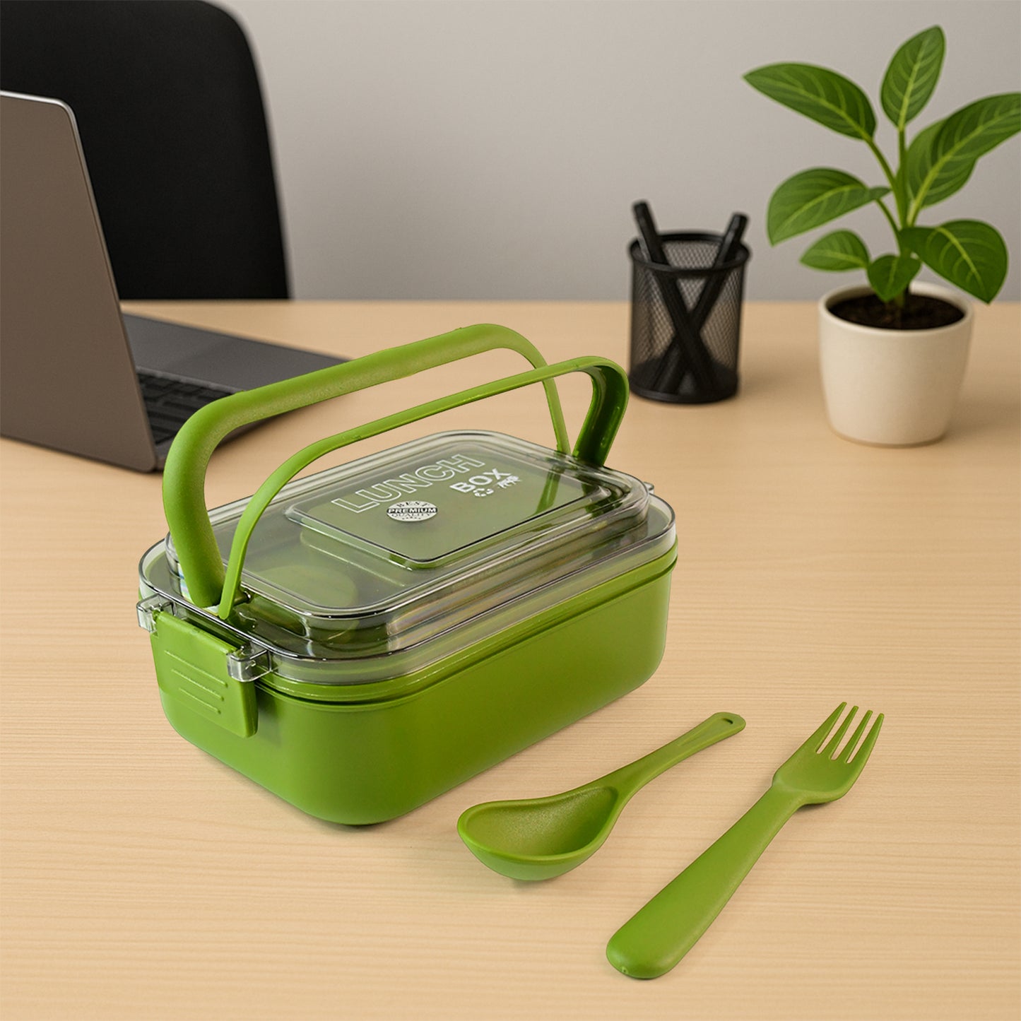 Magic Lunch Box With Leakproof Compartments (1 Pc)