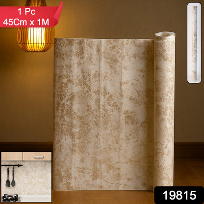 Self-adhesive Waterproof Wallpaper Roll 45 Cm X 1 M - (1 Pc)