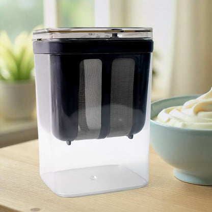 2 In 1 Multifunctional Yogurt Strainer With Storage Container  1100 Ml (1 Set)