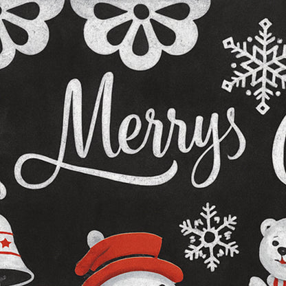 Christmas Theme Decorative Wall Sticker 90x60 Cm  (1 Pc)