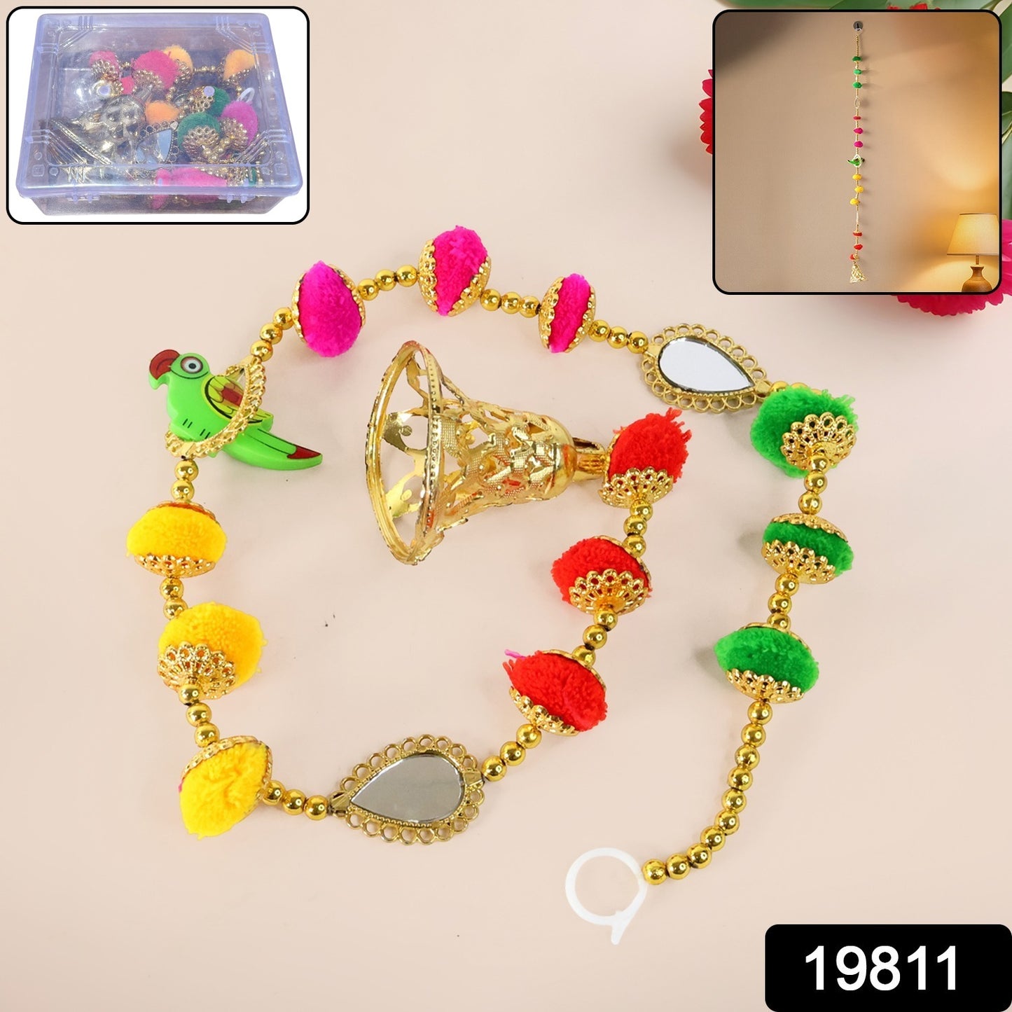 Traditional Decorative Hanging With Beads - (1 Pc)