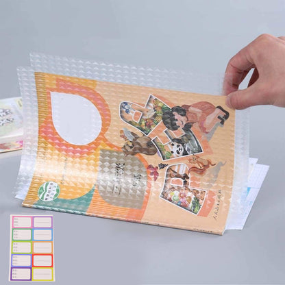 Premium Transparent Adhesive Book Cover Sheets (Mix Size  30 Pc)