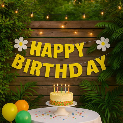 Happy Birthday Party Decoration Banner Set