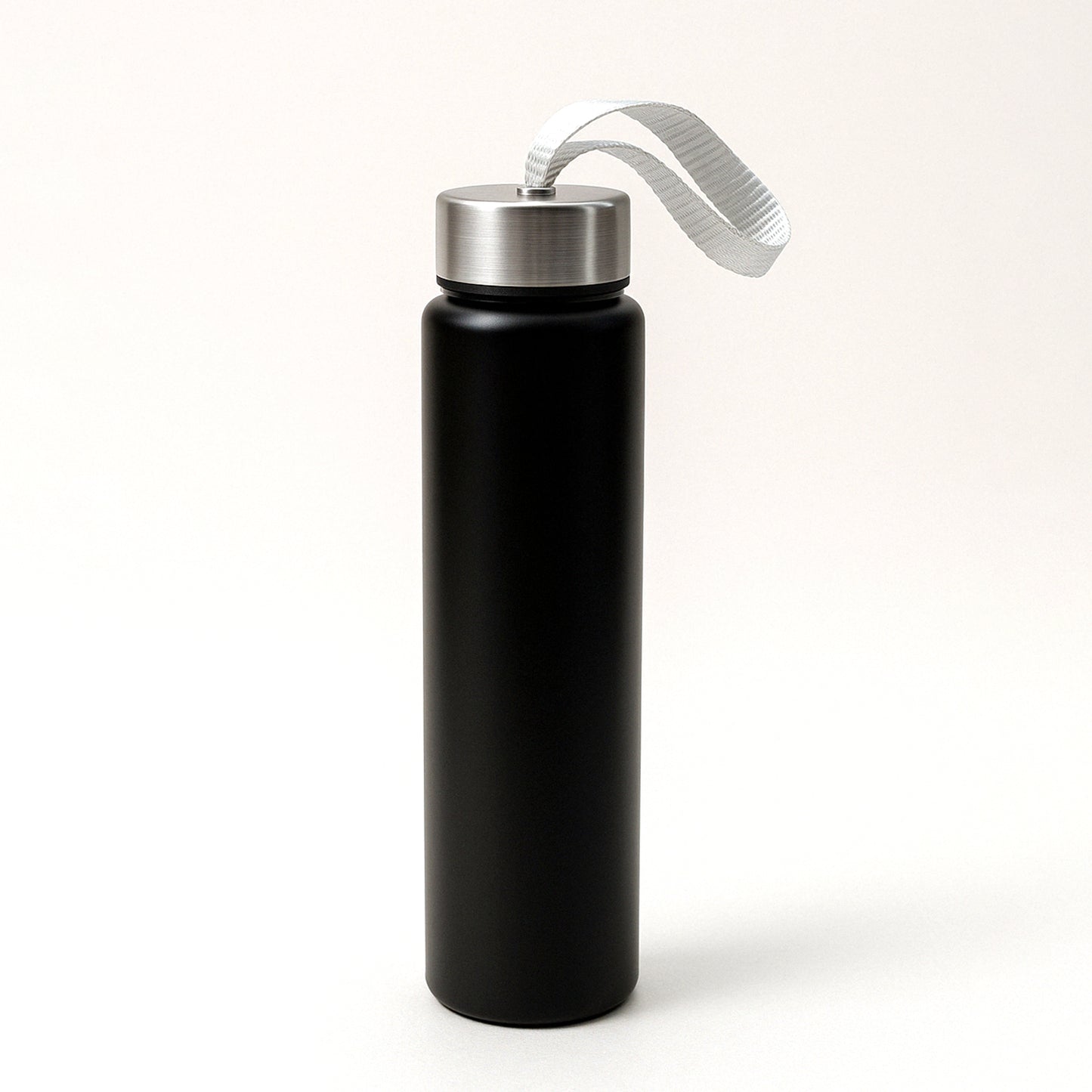 Portable Stainless Steel Water Bottle With Strap (Approx 250ml)