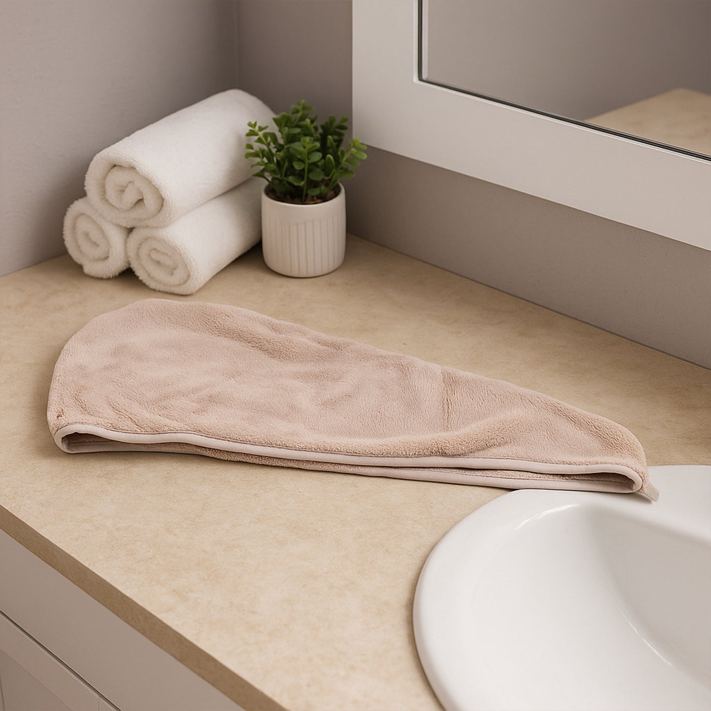 Microfiber Hair Drying Towel Wrap - (1 Pc)