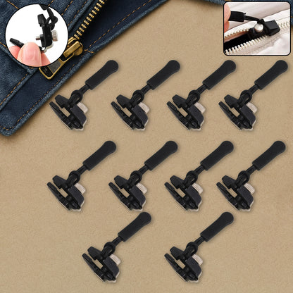 Portable Universal Detachable Zipper Slider (10 Pc Medium)