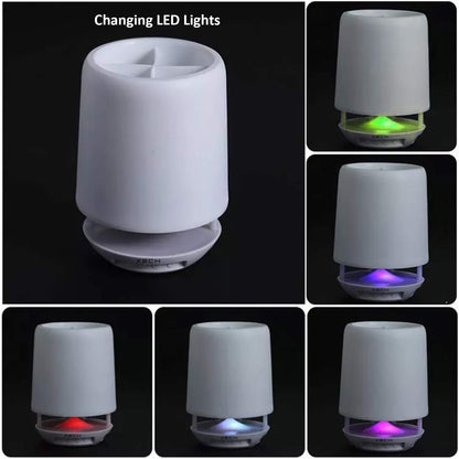 12890 Multifunctional 4 Compartment Pen Holder With Bluetooth Speaker 5 W Bluetooth Speaker Laptop  Desk Speaker  Table Lamp  Night Lamp Smart Color Changing Pen Stand Wireless Bluetooth Speaker