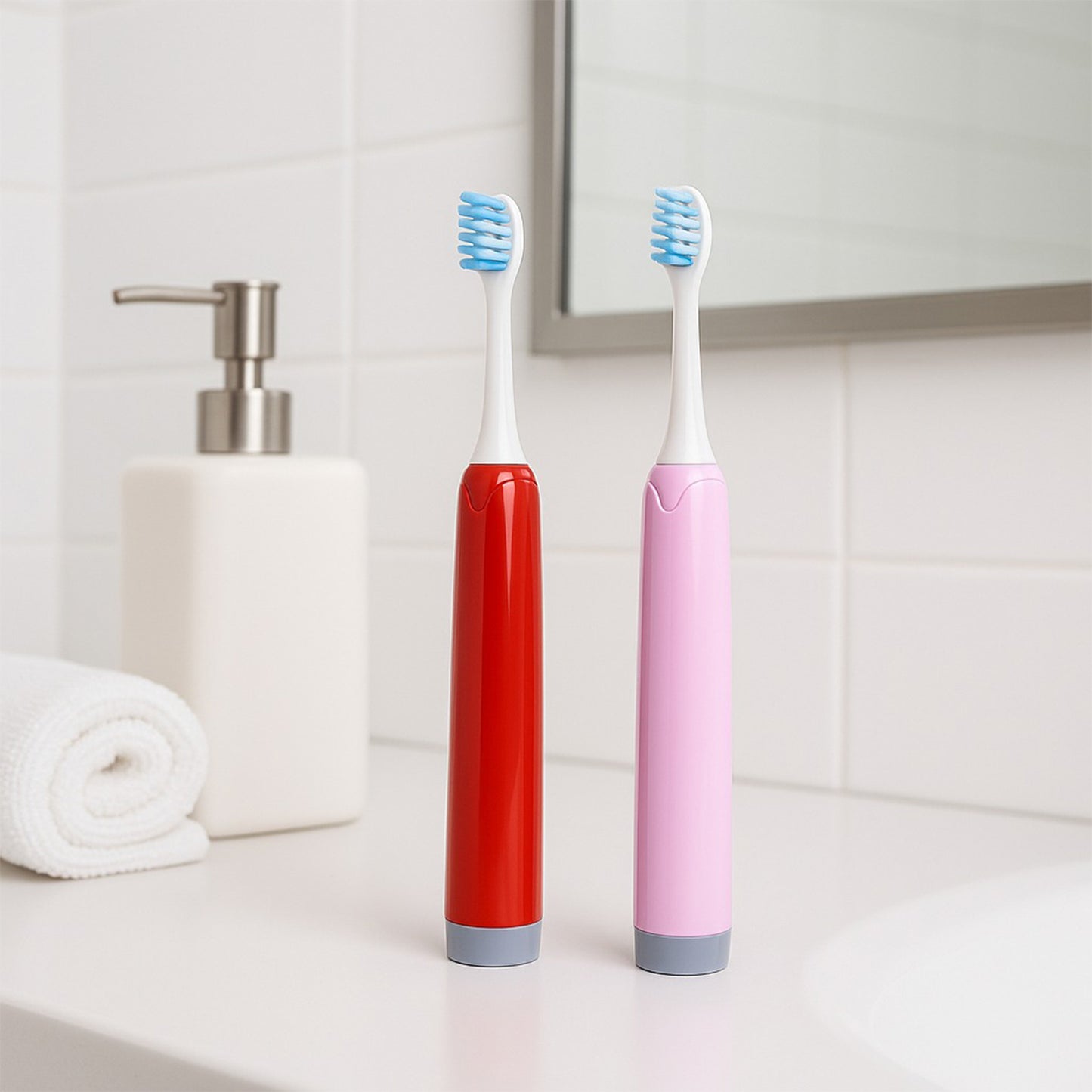Battery-operated Electric Toothbrush With Replaceable Head (1 Pc)