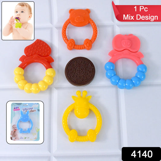 Silicone Baby Teething Toys (1 Pc  Mix Design)