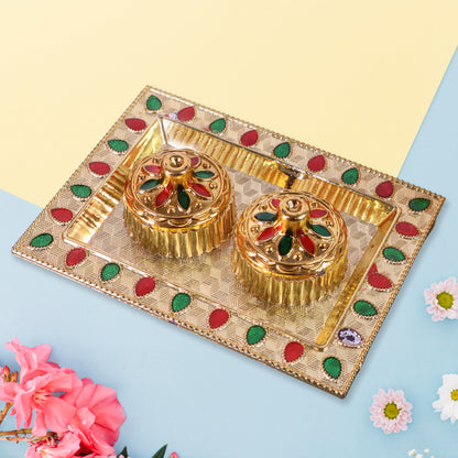 Meenakari Rolichawal Pooja - (1 Pc)