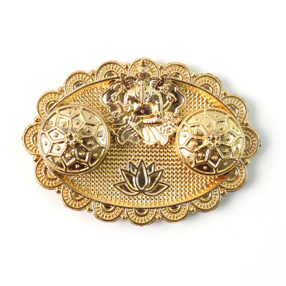 Ganesh Embossed Rolichawal Kumkum Chopra - (1 Pc)