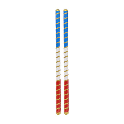 Traditional Decorative Dandiya Sticks Pair For Navratri Garba (2 Pc)