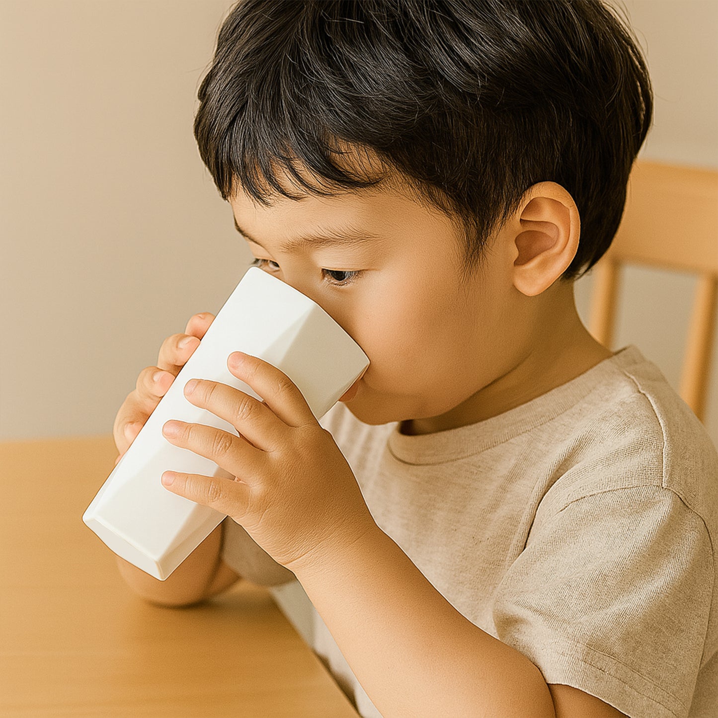 Hexagon Shape Plastic Drinking Glass Set (6 Pc)