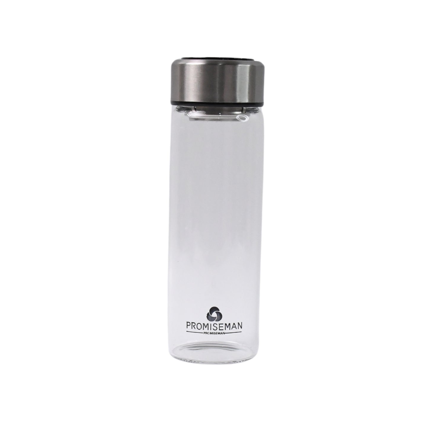 Outdoor Sport Glass Water Bottle  With Steel Lid  500 Ml Approx)