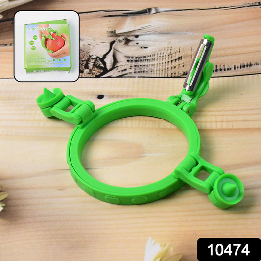 Adjustable Apple Peeler Cutter With Holder Ring
