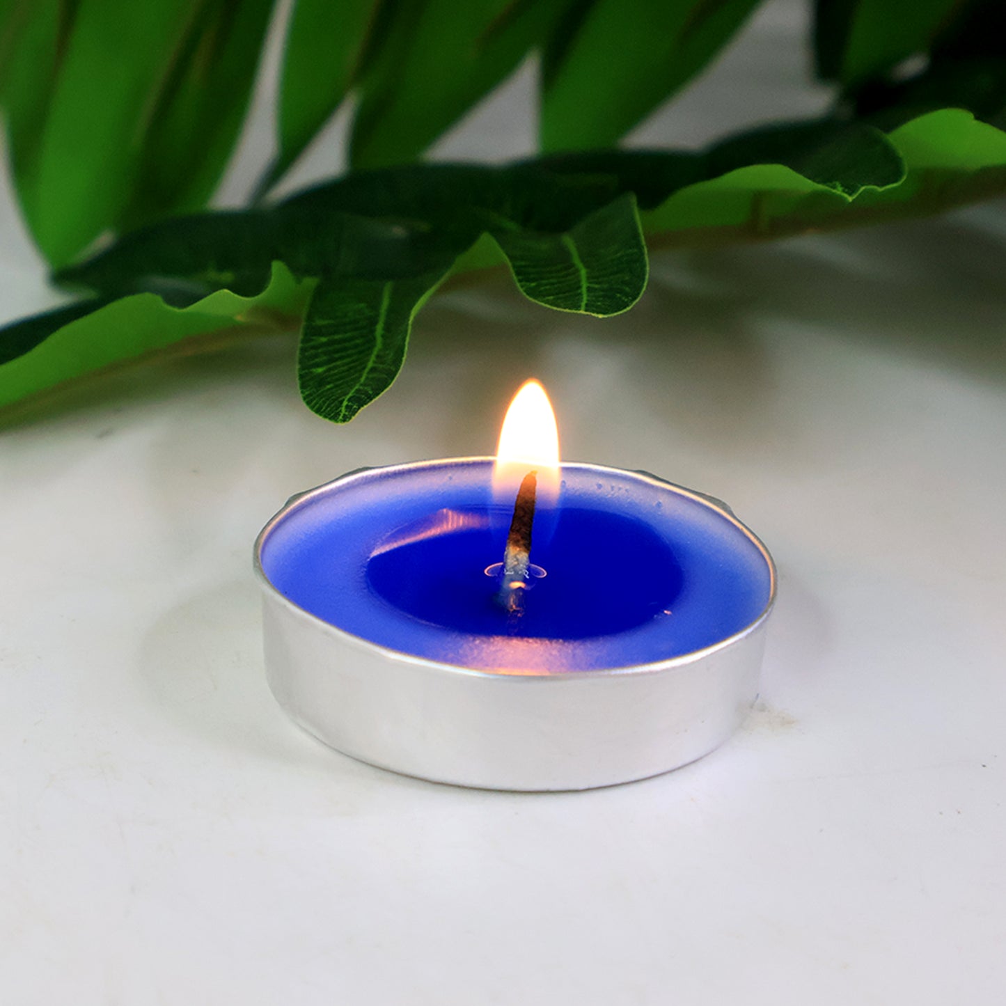 Blue Scented Tea Light Candles (25 Pc  Set)