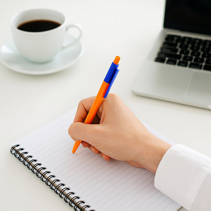 Retractable Ball Pen  Smooth Writing Click Pen With Blue Ink - (60 Pc  Set)