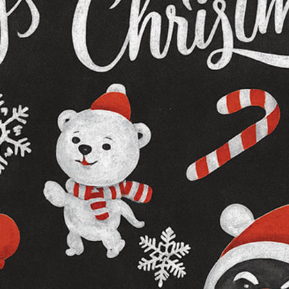 Christmas Theme Decorative Wall Sticker 90x60 Cm  (1 Pc)