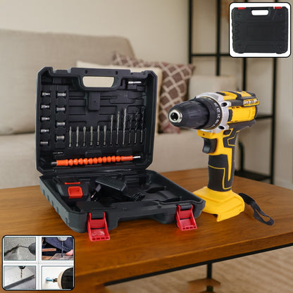 Cordless Drill Machine Tool Kit Set With Drill Bits