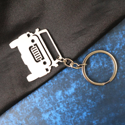 Stylish Metal Jeep Shape Keychain (1 Pc)