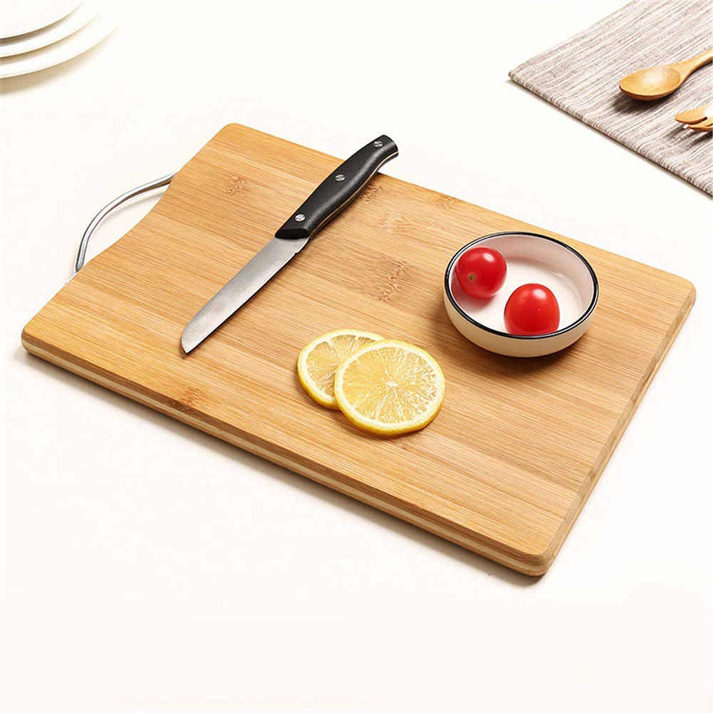 2920 Wooden Chopping  Cutting Board With Anti Skid Mat