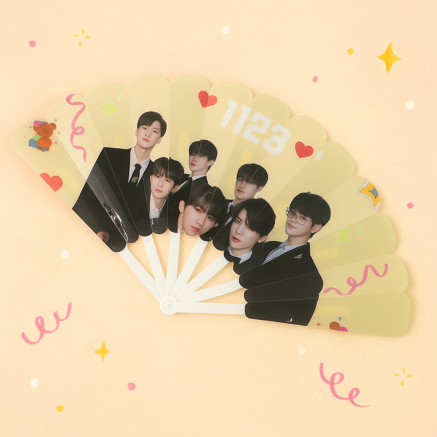 Idol-themed Foldable Hand Fan - (1 Pc)