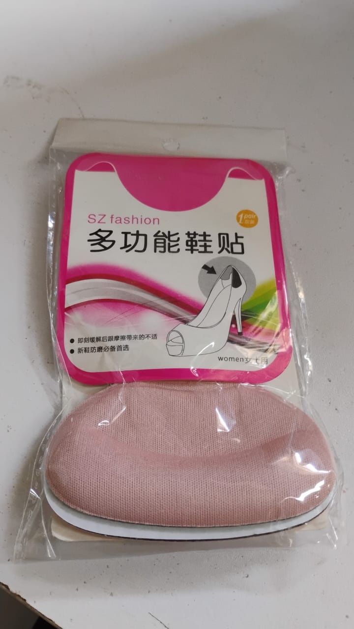 2 In 1 T Shaped Silicone Self Adhesive Shoe Heel Pads Insoles (1 Pair)