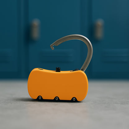 Portable Security 3-digit Combination Travel Lock (1 Pc)