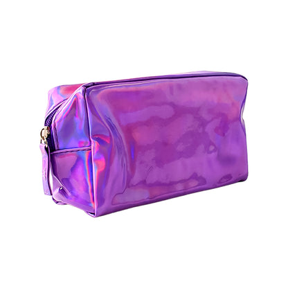 Holographic Shiny Waterproof Travel Cosmetic Pouch (1 Pc)