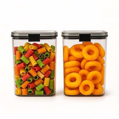 1200 Ml Airtight Lock  Lock Food Storage Container Set  2 Piece